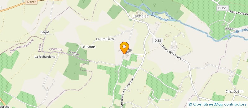 localisation de l'entreprise MONSIEUR JACKY DENIS  LACHAISE