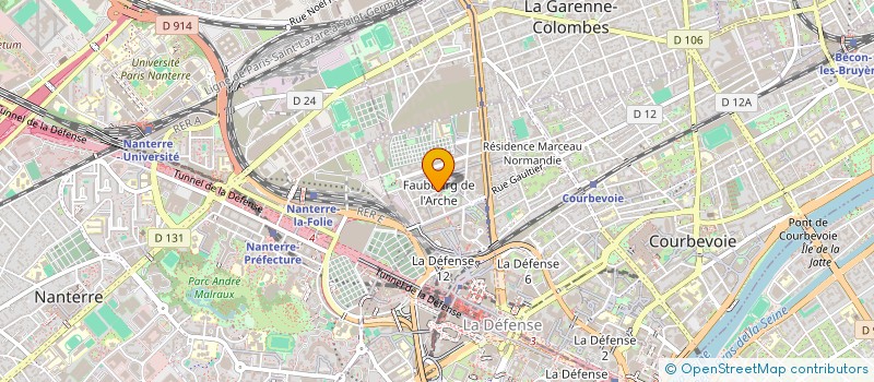 localisation de l'entreprise MONSIEUR JACKY DONGE à COURBEVOIE