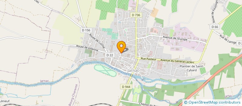 localisation de l'entreprise MONSIEUR JACKY DUBREUIL à JARNAC