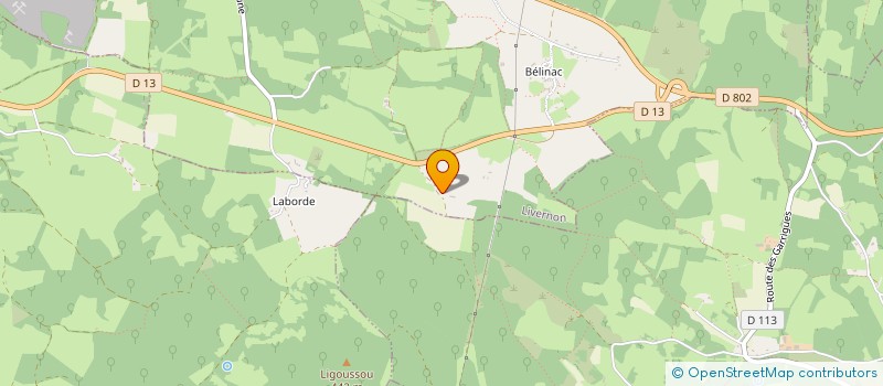 localisation de l'entreprise MONSIEUR JACKY DUPETY  LIVERNON