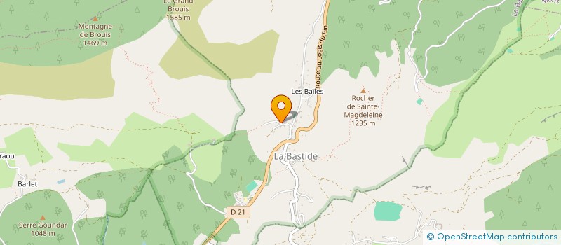 localisation de l'entreprise MONSIEUR JACKY DUTHILLIEUX à LA BASTIDE