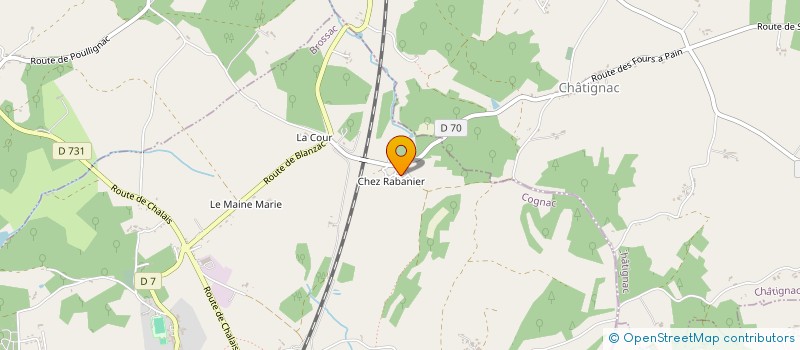 localisation de l'entreprise MONSIEUR JACKY DUVAL à BROSSAC
