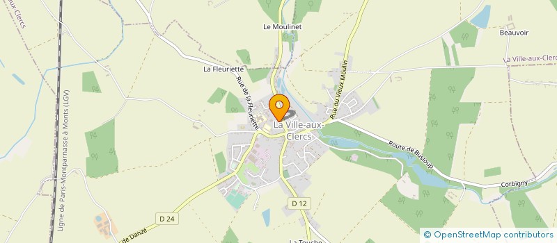 localisation de l'entreprise MONSIEUR JACKY DUVIGNEAU à LA VILLE-AUX-CLERCS