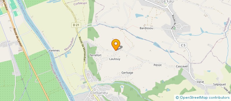 localisation de l'entreprise MONSIEUR JACKY ERNEST PAUL PEROZ  CORBARIEU