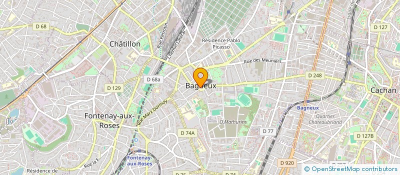 localisation de l'entreprise MONSIEUR JACKY FICHER à BAGNEUX