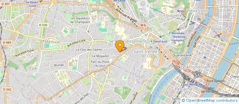 localisation de l'entreprise MONSIEUR JACKY FONTAINE à LYON