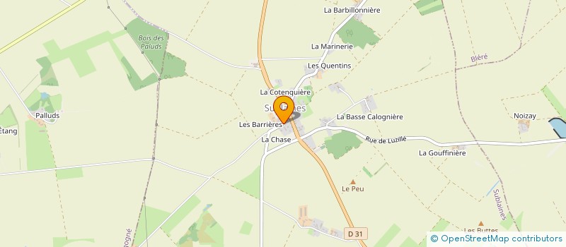 localisation de l'entreprise MONSIEUR JACKY FOUASSIER  SUBLAINES