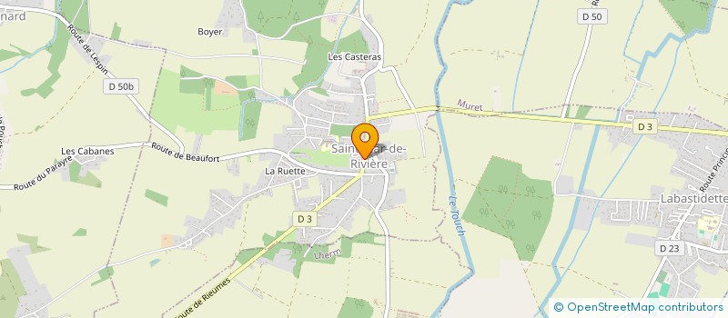 localisation de l'entreprise MONSIEUR JACKY GADRAT à SAINT-CLAR-DE-RIVIERE