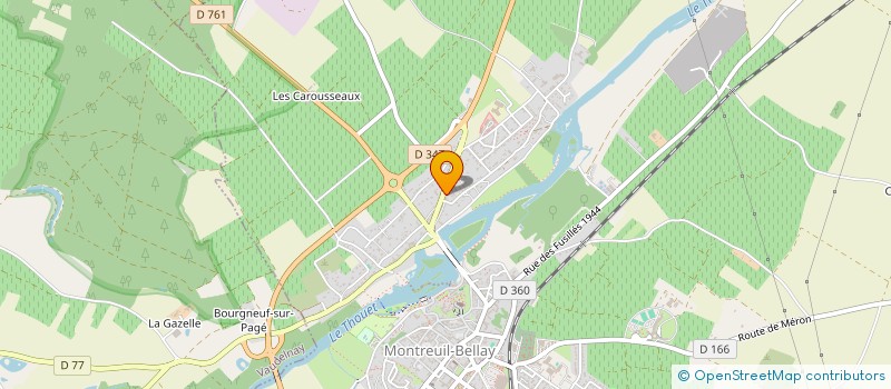 localisation de l'entreprise MONSIEUR JACKY GALLAIS  MONTREUIL-BELLAY