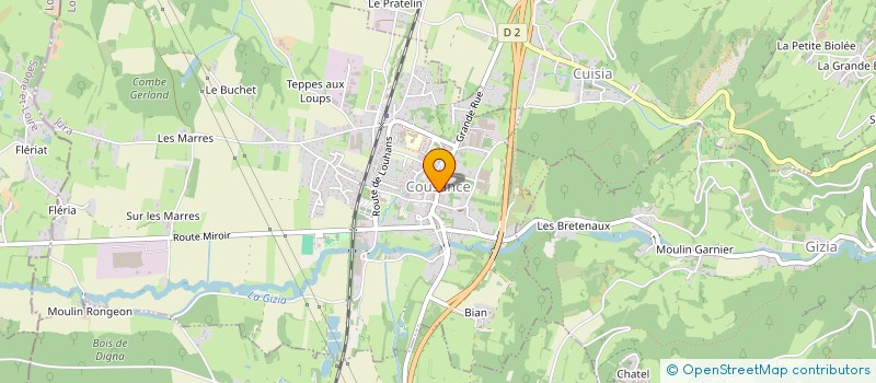 localisation de l'entreprise MONSIEUR JACKY GALLET à COUSANCE