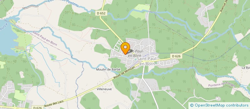 localisation de l'entreprise MONSIEUR JACKY GARDAIS  SAINT-PAUL-EN-BORN