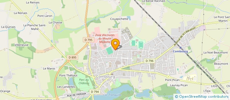 localisation de l'entreprise MONSIEUR JACKY GAUTIER à COMBOURG