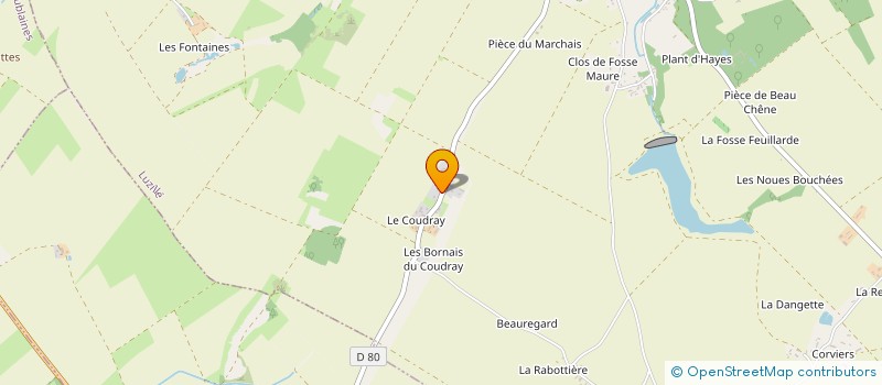 localisation de l'entreprise MONSIEUR JACKY GAUVIN  LUZILLE