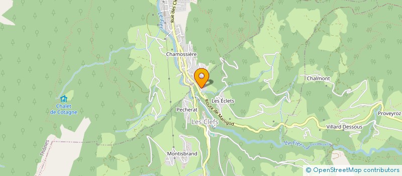 localisation de l'entreprise MONSIEUR JACKY GAY PERRET  LES CLEFS