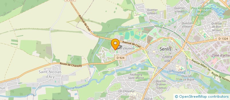 localisation de l'entreprise MONSIEUR JACKY GERMAIN  SENLIS