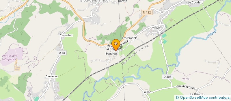 localisation de l'entreprise MONSIEUR JACKY GIARD à ARPAJON-SUR-CERE