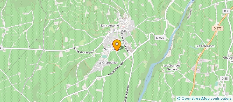 localisation de l'entreprise MONSIEUR JACKY GIRARD  RASTEAU