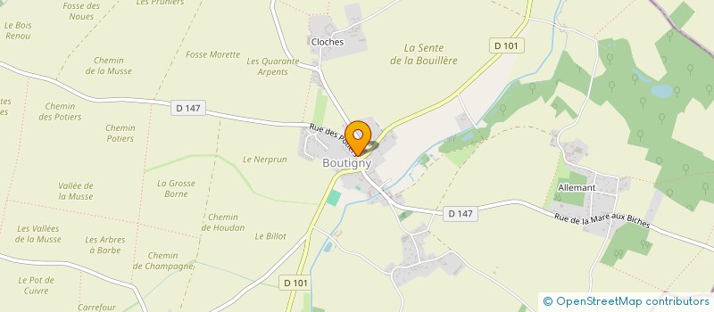 localisation de l'entreprise MONSIEUR JACKY GIRARD à BOUTIGNY-PROUAIS