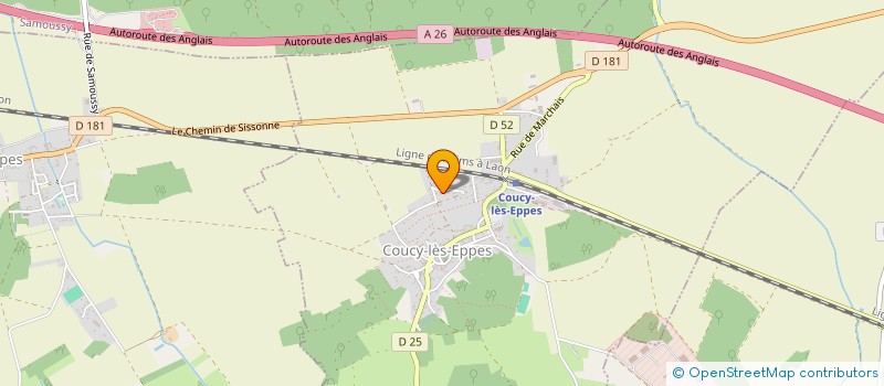 localisation de l'entreprise MONSIEUR JACKY GOSSET  COUCY-LES-EPPES