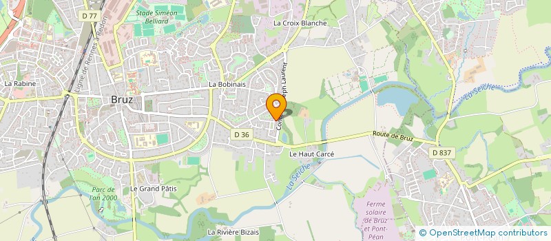 localisation de l'entreprise MONSIEUR JACKY GRANIER à BRUZ
