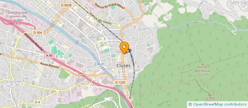 localisation de l'entreprise MONSIEUR JACKY GRENIER  CLUSES