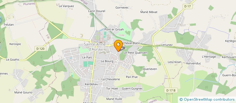 localisation de l'entreprise MONSIEUR JACKY GUENANTEN  SAINTE-ANNE-D'AURAY