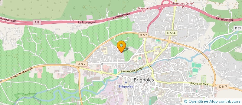 localisation de l'entreprise MONSIEUR JACKY GUILLEMARD  BRIGNOLES