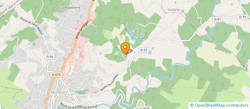 localisation de l'entreprise MONSIEUR JACKY GUILLIEN  NONTRON