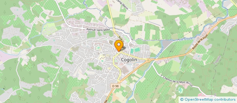 localisation de l'entreprise MONSIEUR JACKY GUISIANO  COGOLIN