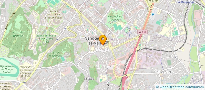 localisation de l'entreprise MONSIEUR JACKY GUYLAIN MARIGNALE  VANDUVRE-LES-NANCY