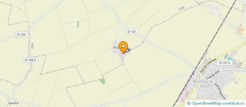 localisation de l'entreprise MONSIEUR JACKY HERMELINE à BAILLEAU-LE-PIN