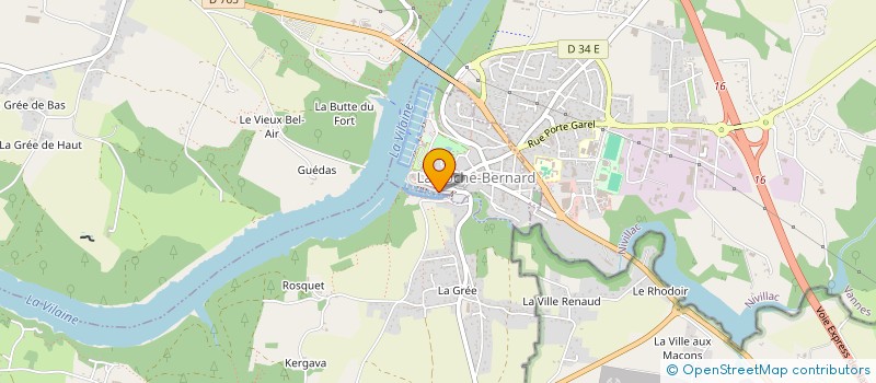 localisation de l'entreprise MONSIEUR JACKY HERVET  LA ROCHE-BERNARD