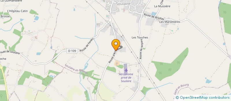 localisation de l'entreprise MONSIEUR JACKY HUCHET  SOULAIRE-ET-BOURG