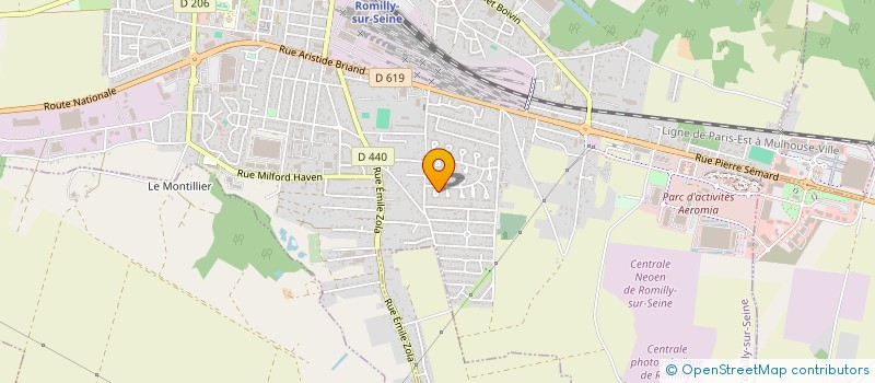 localisation de l'entreprise MONSIEUR JACKY HUGOT  ROMILLY-SUR-SEINE