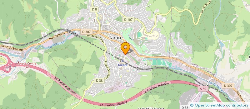 localisation de l'entreprise MONSIEUR JACKY HUMBERT  TARARE