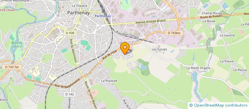 localisation de l'entreprise MONSIEUR JACKY JAMIN à PARTHENAY