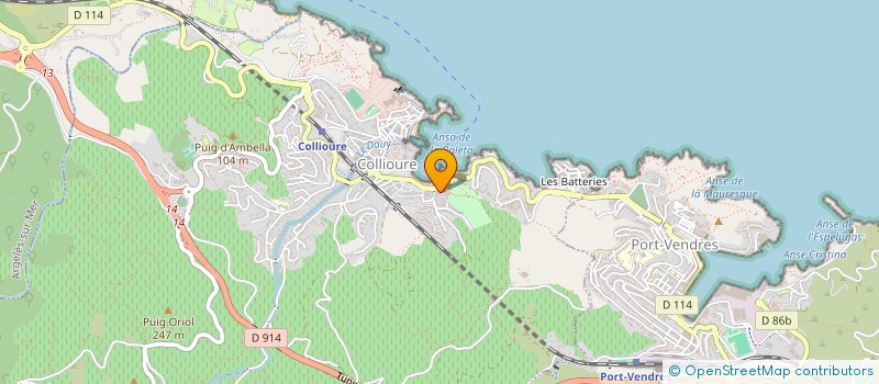 localisation de l'entreprise MONSIEUR JACKY JOLLIVET  COLLIOURE