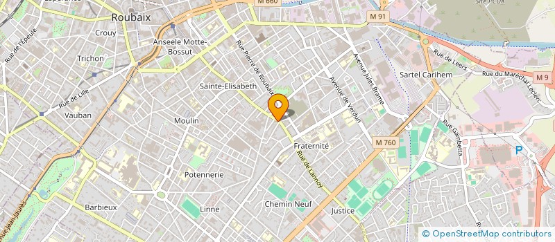 localisation de l'entreprise MONSIEUR JACKY JON à ROUBAIX