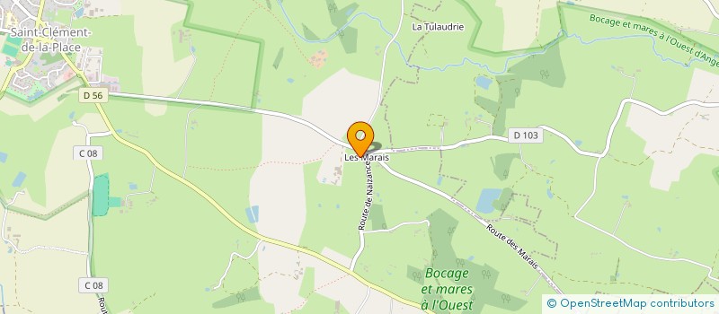 localisation de l'entreprise MONSIEUR JACKY JONCHERAY à VAL D'ERDRE-AUXENCE