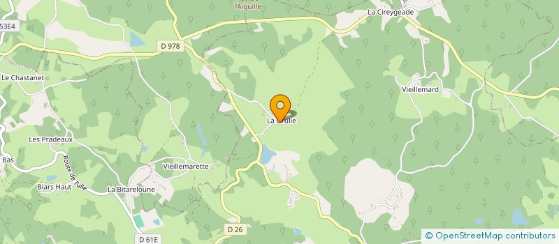 localisation de l'entreprise MONSIEUR JACKY JUILLARD-CONDAT  SAINT-MARTIAL-DE-GIMEL