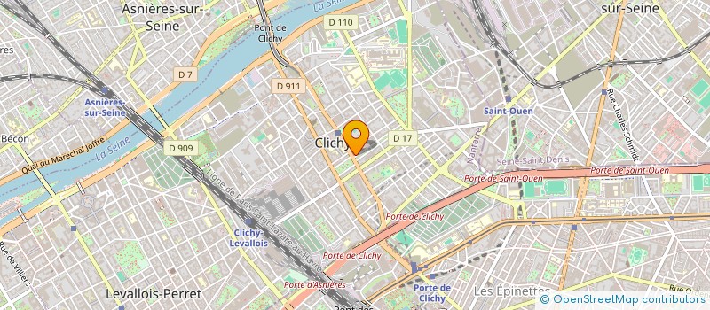 localisation de l'entreprise MONSIEUR JACKY KRIEF à CLICHY