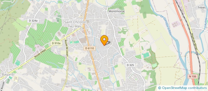 localisation de l'entreprise MONSIEUR JACKY L HERMET  SAINT-CHRISTOL-LEZ-ALES