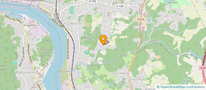 localisation de l'entreprise MONSIEUR JACKY LABAIGT  BOUCAU