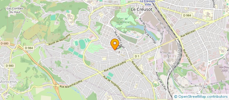 localisation de l'entreprise MONSIEUR JACKY LAGRANGE à LE CREUSOT