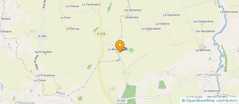 localisation de l'entreprise MONSIEUR JACKY LAMARE  JAVRON-LES-CHAPELLES