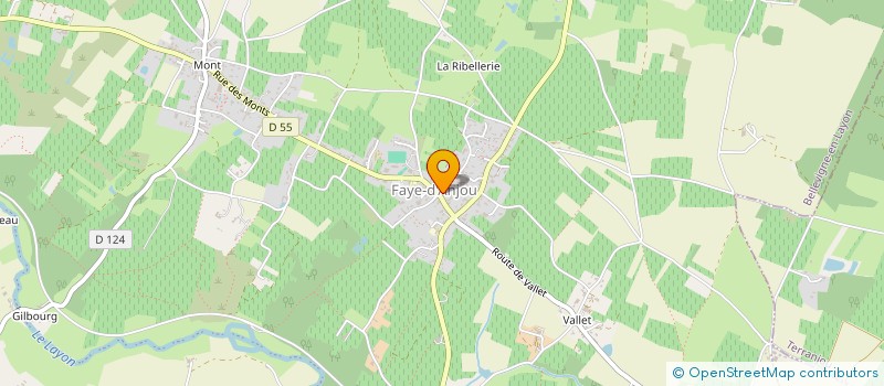 localisation de l'entreprise MONSIEUR JACKY LAMBERT  BELLEVIGNE-EN-LAYON