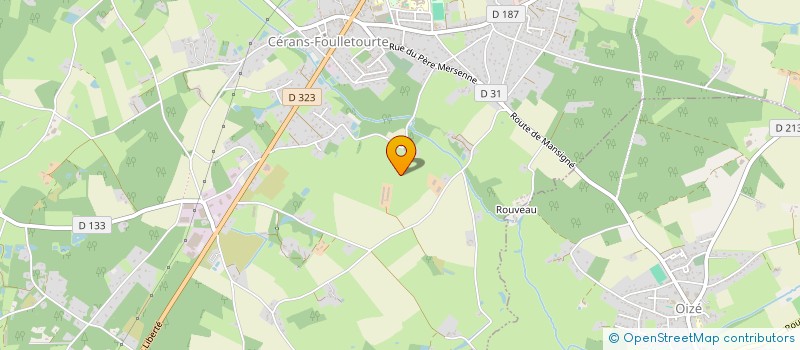 localisation de l'entreprise MONSIEUR JACKY LANDAIS  CERANS-FOULLETOURTE