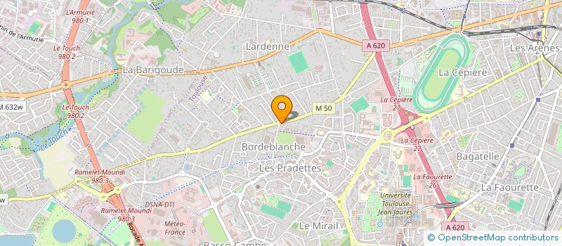localisation de l'entreprise MONSIEUR JACKY LARNAUDIE à TOULOUSE