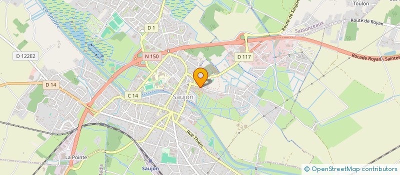 localisation de l'entreprise MONSIEUR JACKY LAURENT  SAUJON