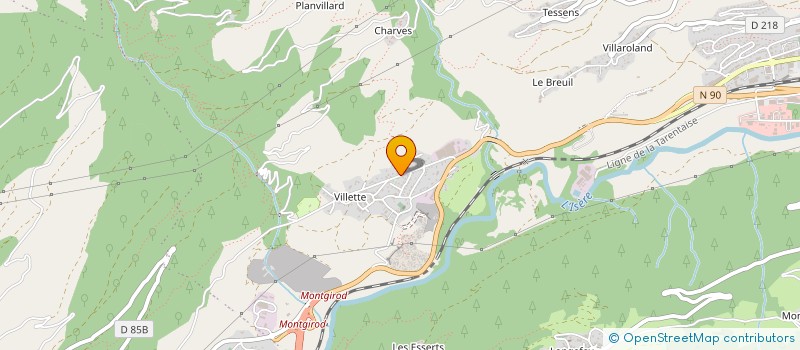 localisation de l'entreprise MONSIEUR JACKY LE POIX  LA PLAGNE TARENTAISE